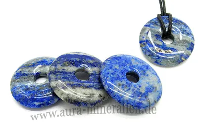 Lapislazuli Donut 30 mm A Qualität Königsblauer Lapislazuli Donut A...